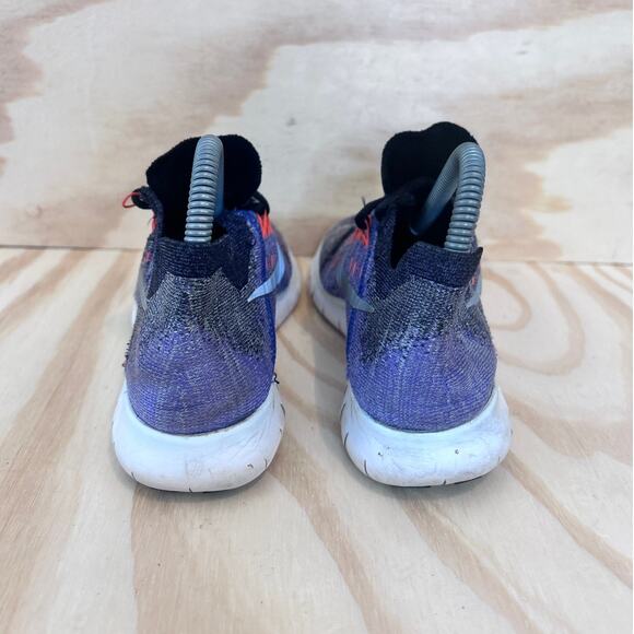 Nike - Free RN Flyknit - Running Shoes - Black/Purple - Women's - 7 - 880844-005 - Picture 6 of 9